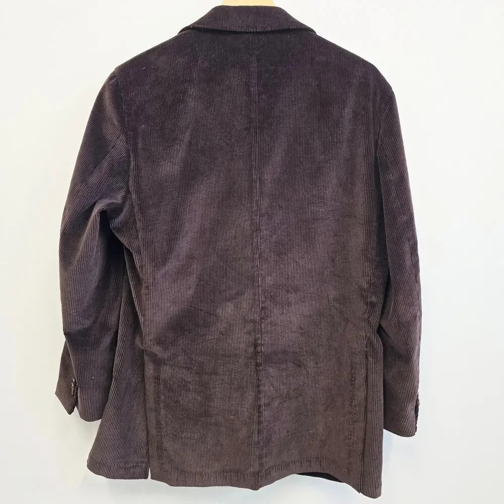 Sid Mashburn Kincaid No. 1 Brown Corduroy Sport Coat Jacket US 44R EU 54R NWOT - Picture 2 of 11